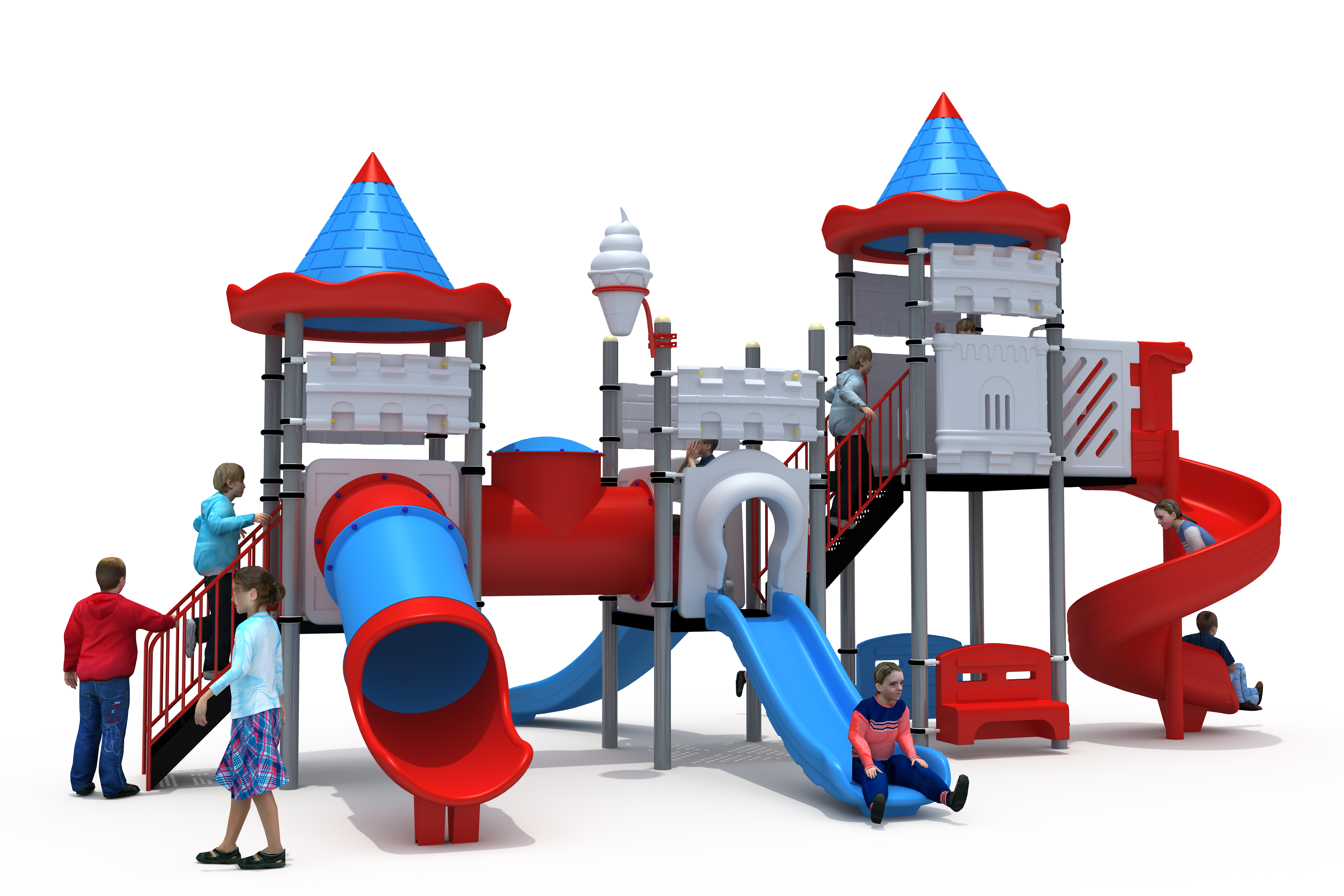 Kale Temalı Oyun Grubu B-200 PRK-202 | Temalı Metal Oyun Grupları | Erse Kent Mobilyaları